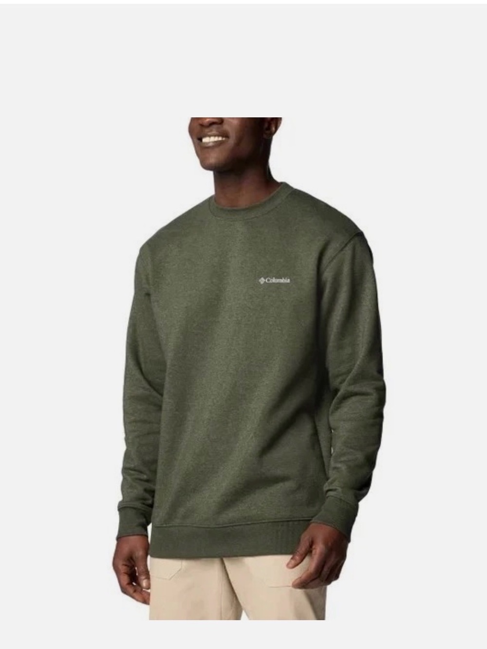 Columbia Men's Crewneck Sweatshirt in Olive